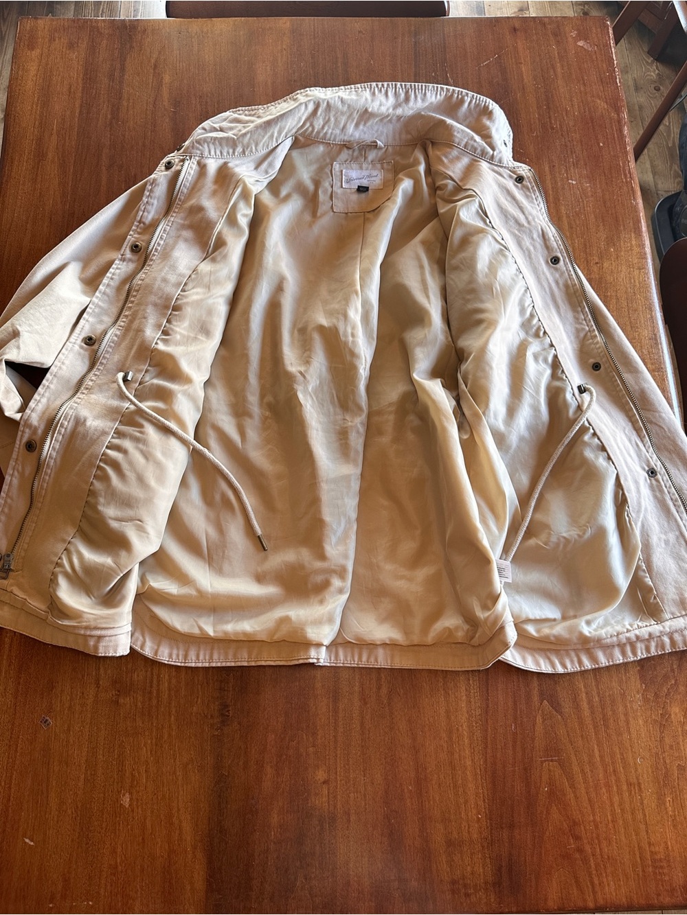Universal Thread Tan Utility Jacket with Waist Drawstring - Picture 3 of 7
